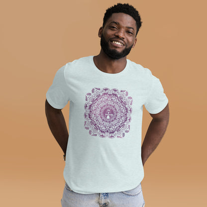 Bear-y Stylish: The Purple Winter Mandala Tee