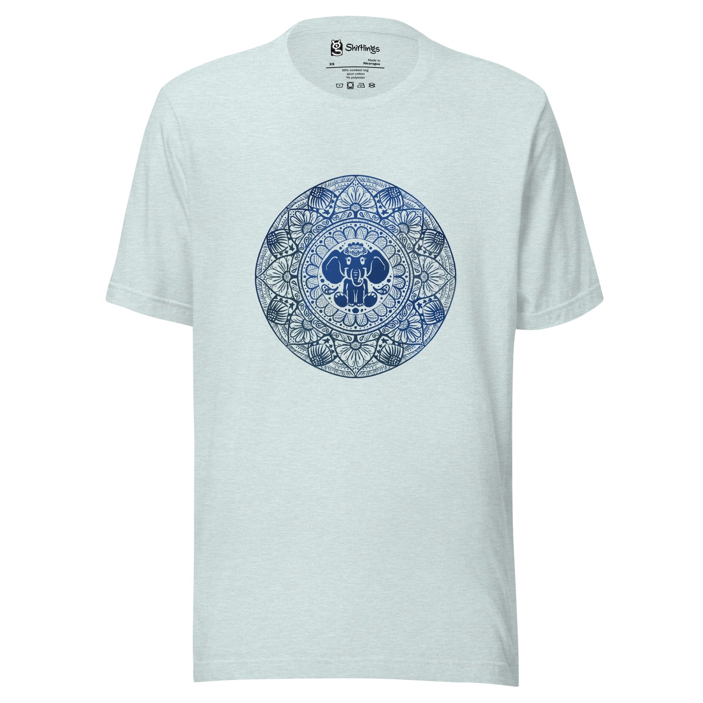 Elephant Elegance: Mandala Majesty Tee