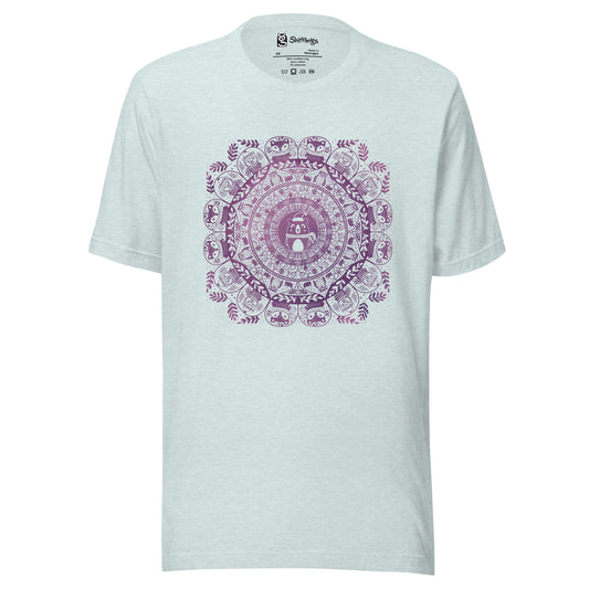 Bear-y Stylish: The Purple Winter Mandala Tee