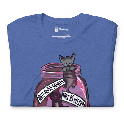 Feline Therapy Delight: Anti-Depressant Kittens Tee