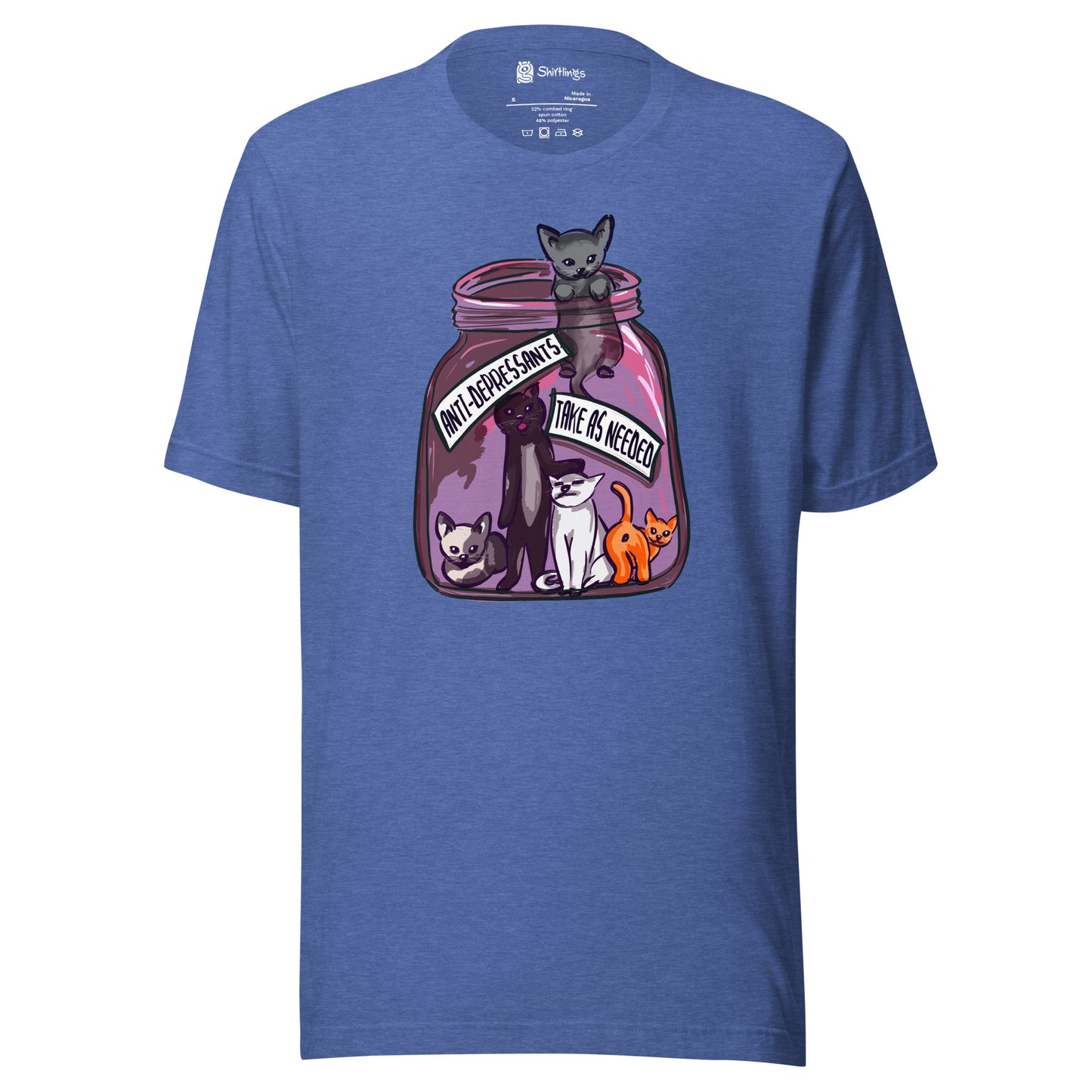 Feline Therapy Delight: Anti-Depressant Kittens Tee