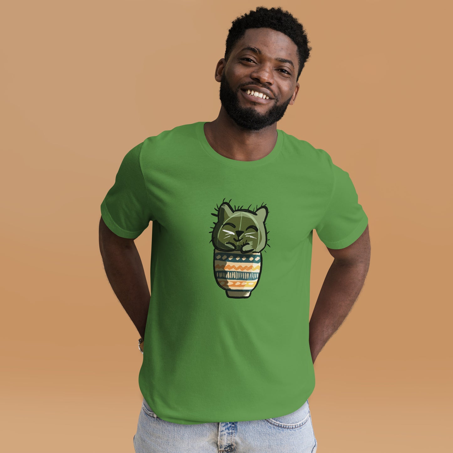 Chonky Cheer: Smiling Cat-tus Tee