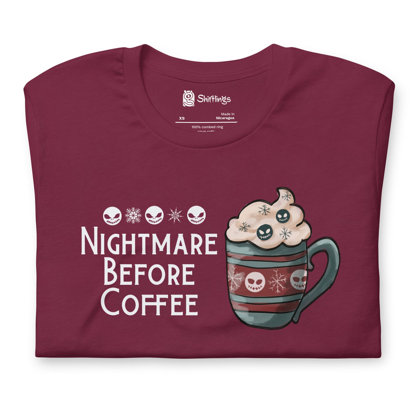 Caffeine's Dark Side: Nightmare Before Coffee Shirt