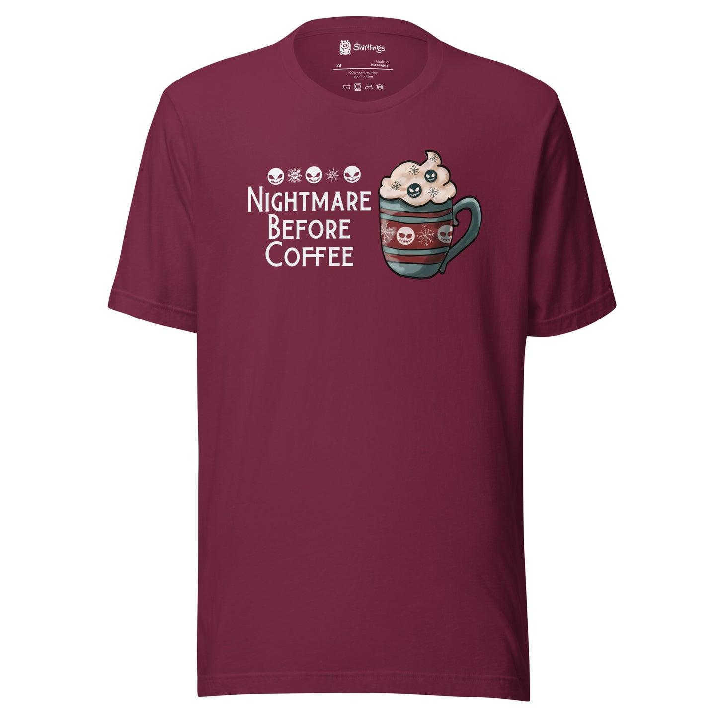 Caffeine's Dark Side: Nightmare Before Coffee Shirt