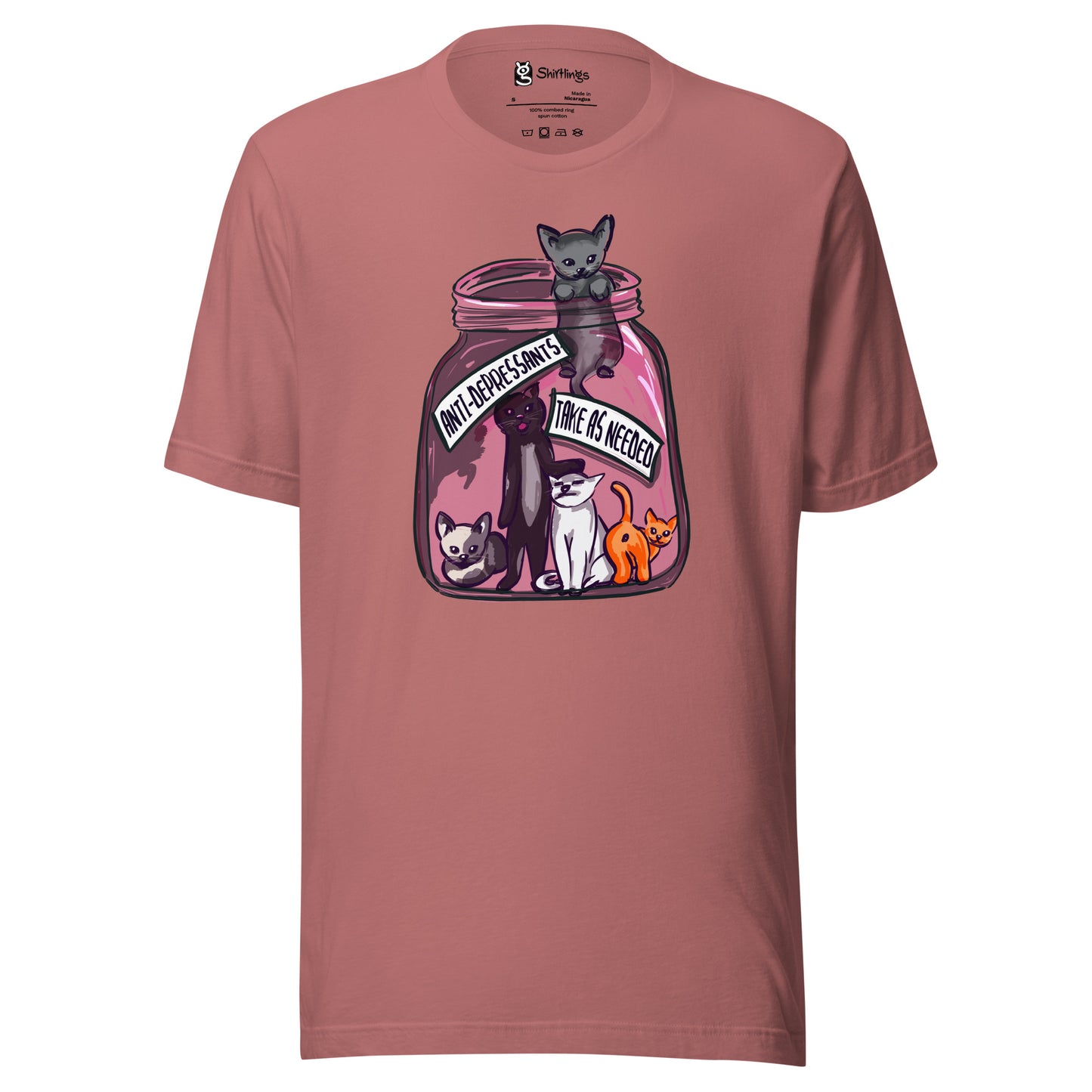 Feline Therapy Delight: Anti-Depressant Kittens Tee