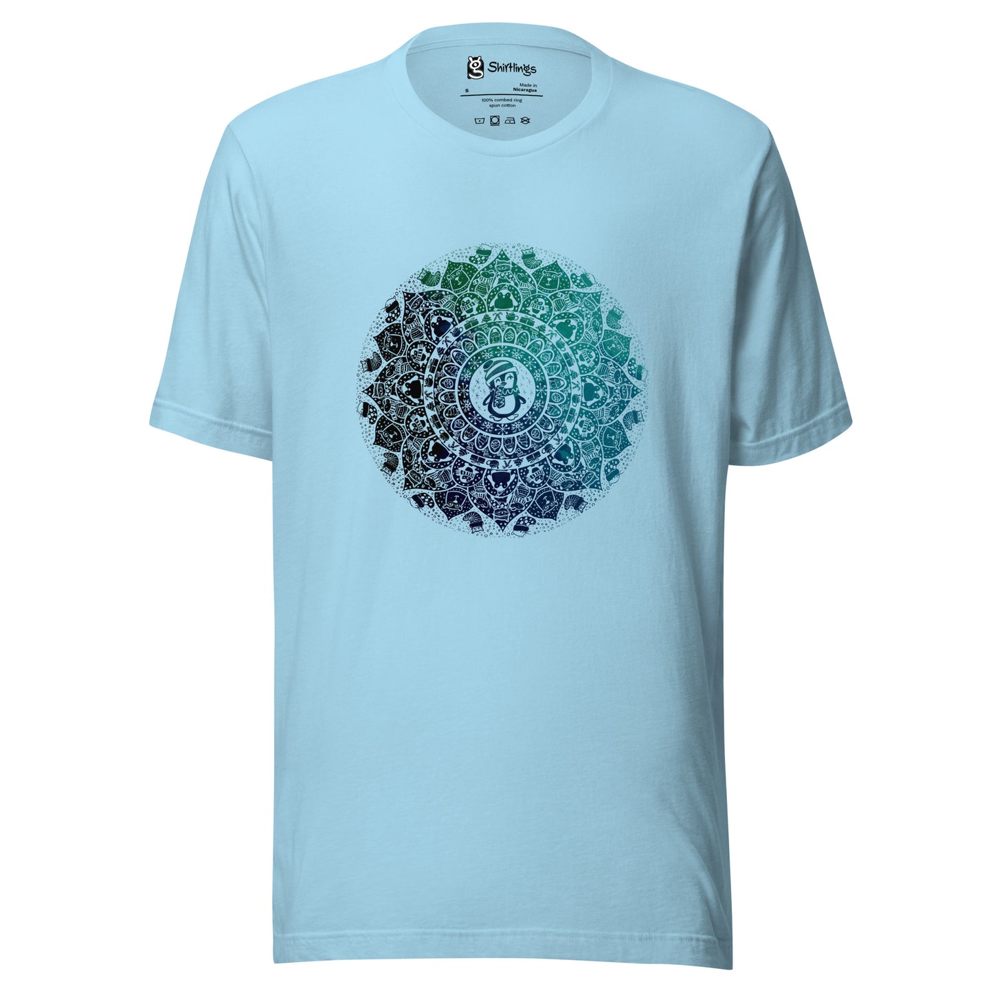 Snow, Scarves, & Slick Penguins: Mandala Magic Tee