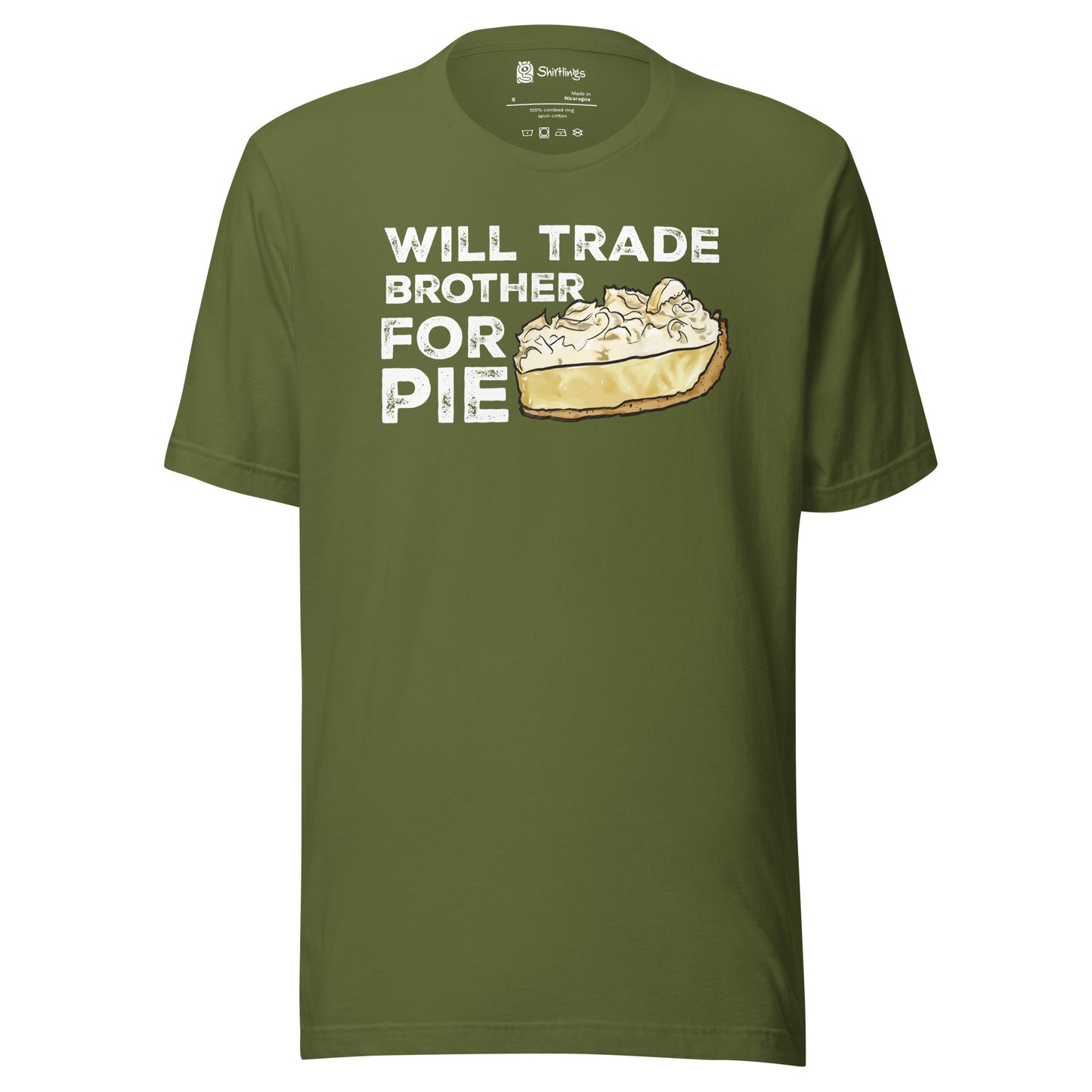 Banana Cream Pie Fanatics: 'Trade Brother for Pie' Adult Tee