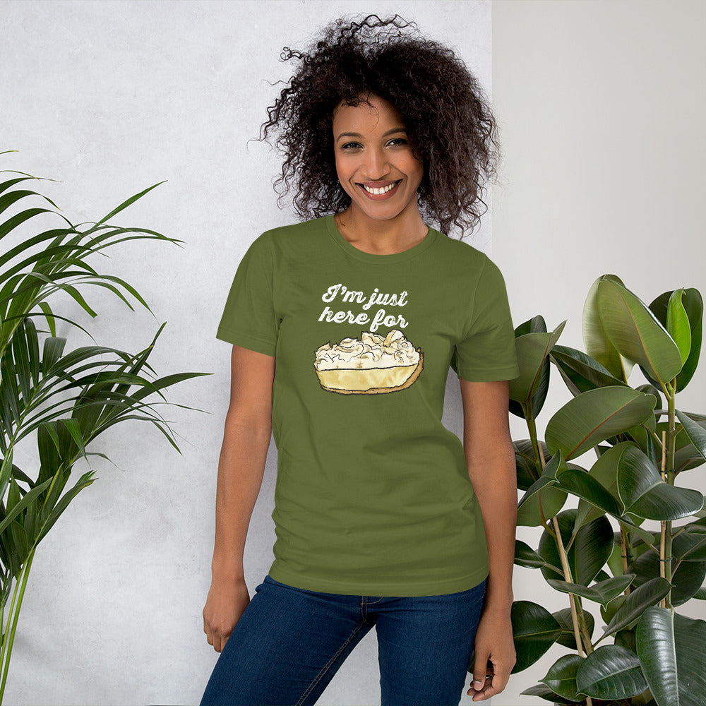 Banana Cream Bliss: 'I'm Just Here for the Pie' Tee