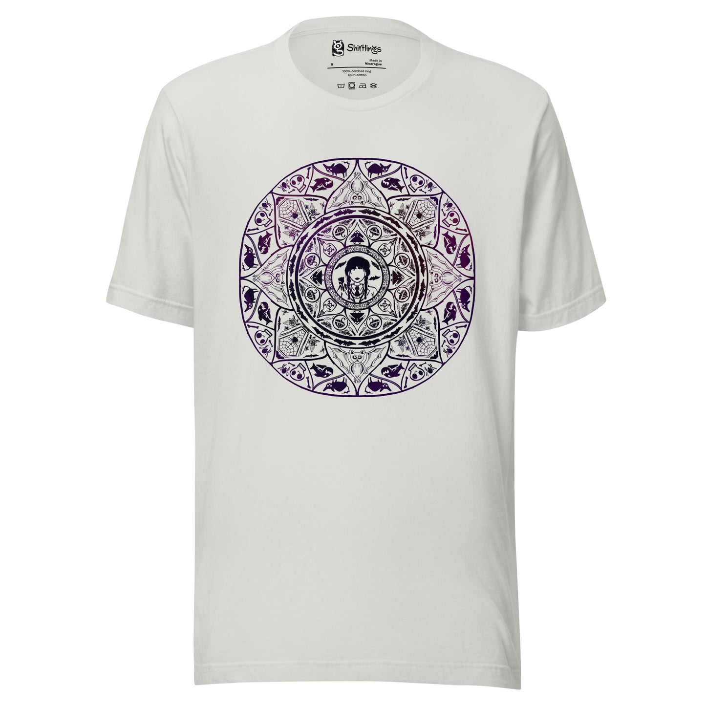 Gothic Circles: Wednesday's Spooky Sanctum Tee