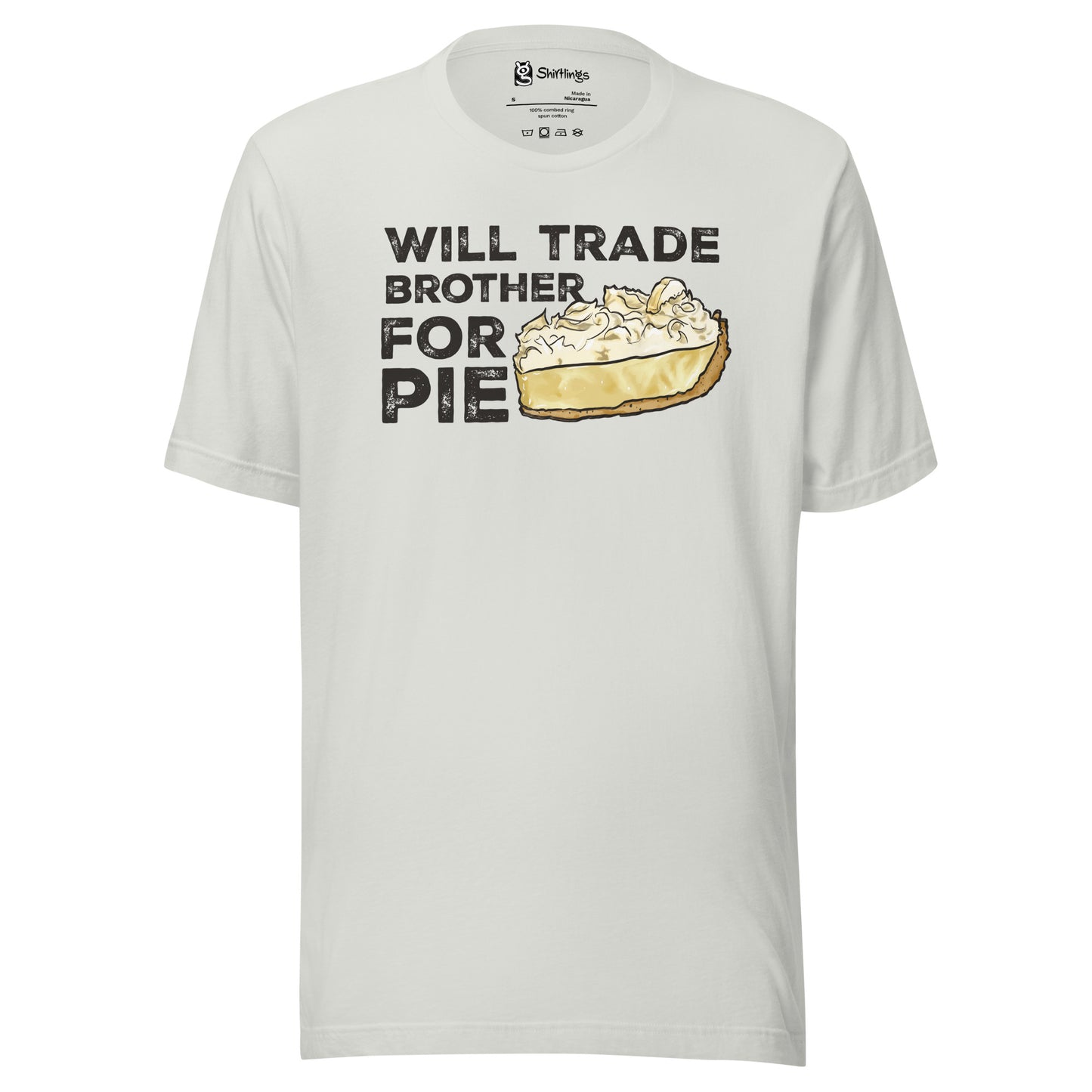 Banana Cream Pie Fanatics: 'Trade Brother for Pie' Adult Tee