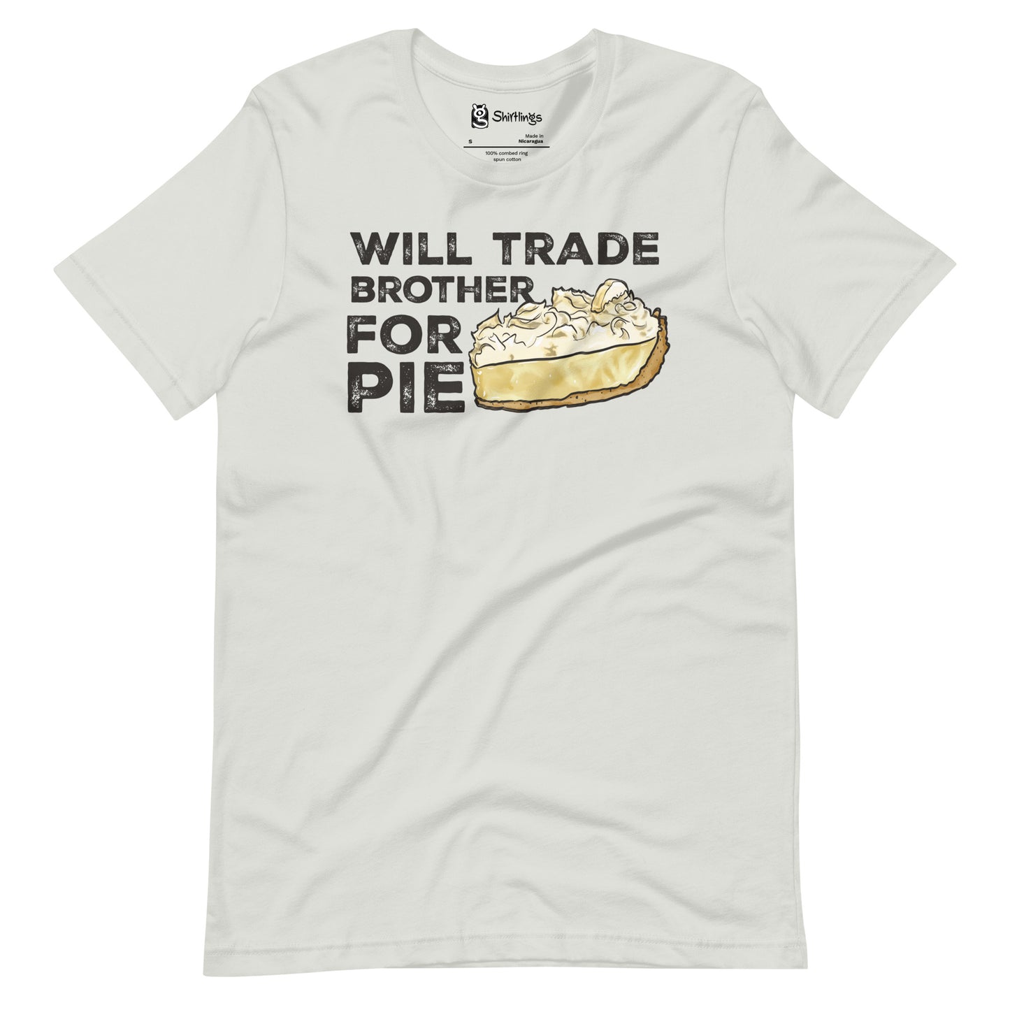 Banana Cream Pie Fanatics: 'Trade Brother for Pie' Adult Tee