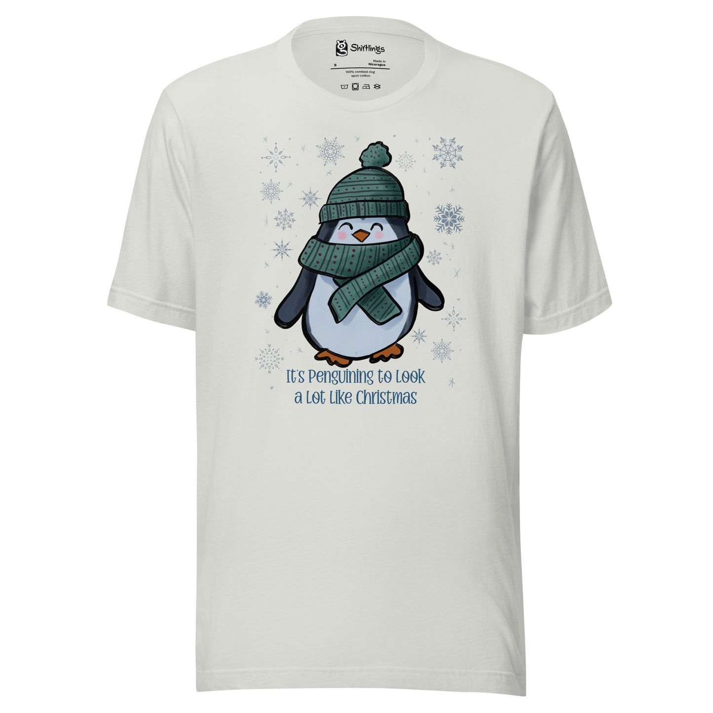 Penguin Chic: 'It's Penguining to Look a Lot Like Christmas' Tee