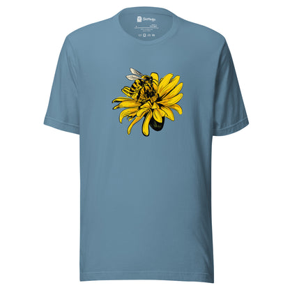 Nature's Harmony: Bee and Flower Graphic Tee