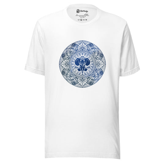 Elephant Elegance: Mandala Majesty Tee