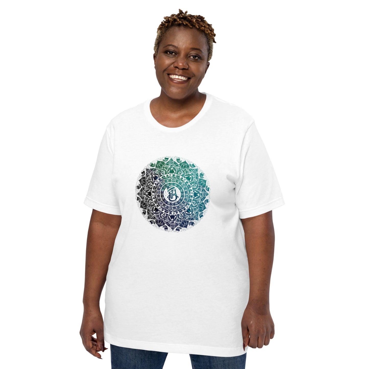 Snow, Scarves, & Slick Penguins: Mandala Magic Tee