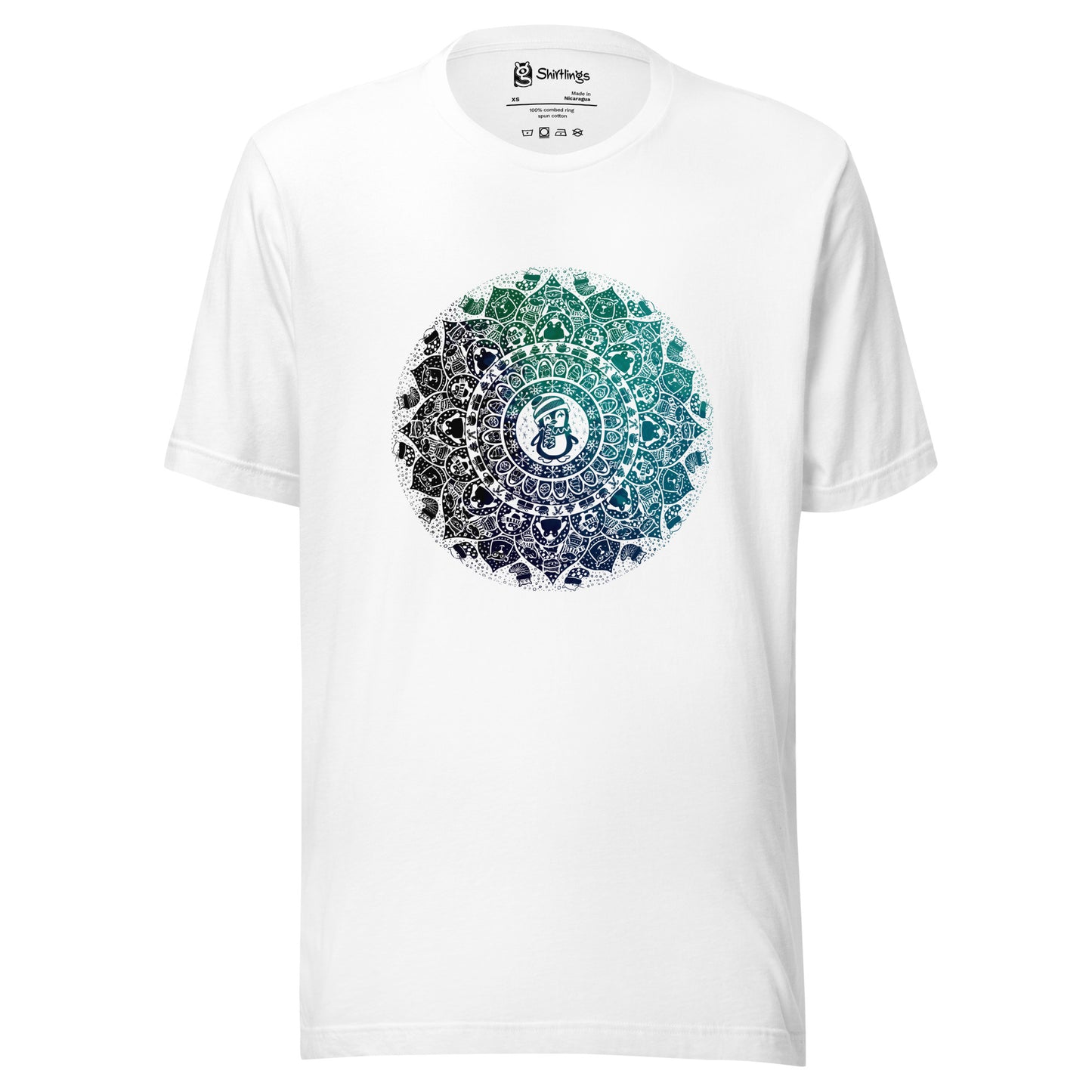 Snow, Scarves, & Slick Penguins: Mandala Magic Tee