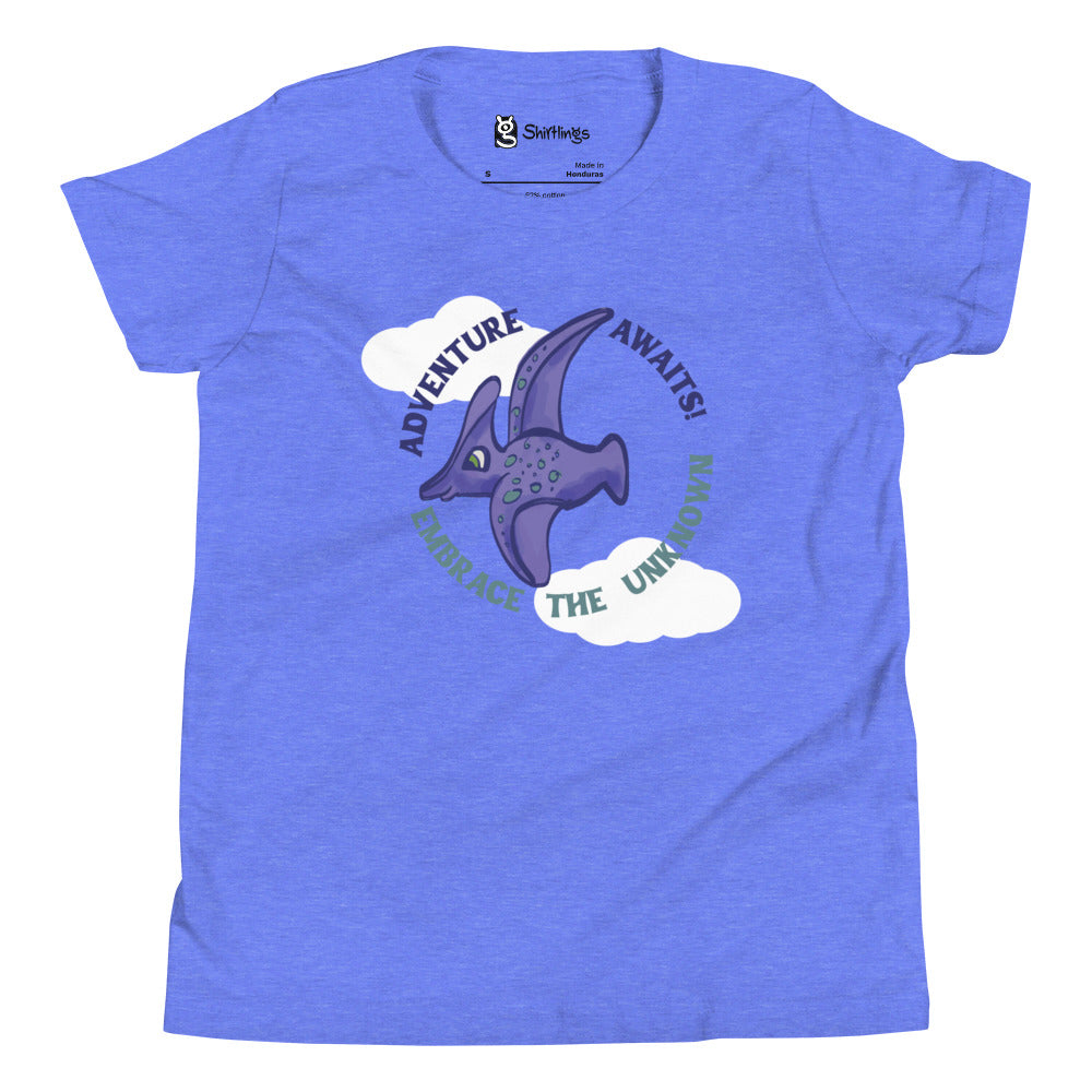 "Soaring Adventures" Whimsical Pterodactyl Youth Tee