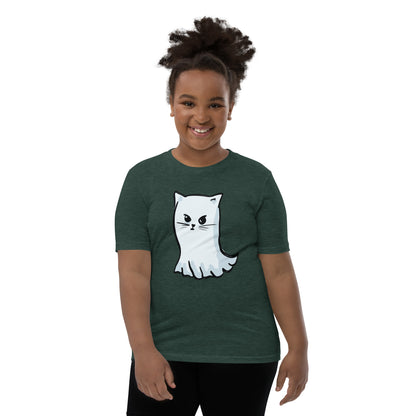 Purr-anormal Kitty Ghost Youth Shirt