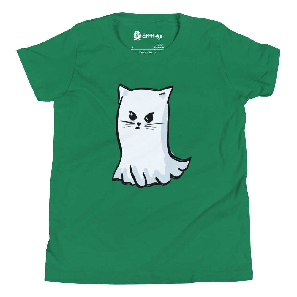 Purr-anormal Kitty Ghost Youth Shirt