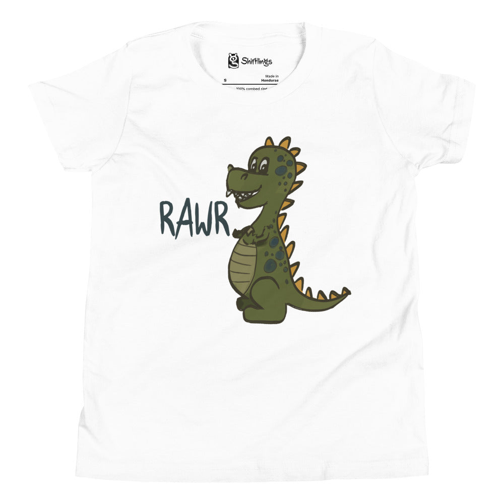 "Roaringly Stylish" Dino Youth Tee