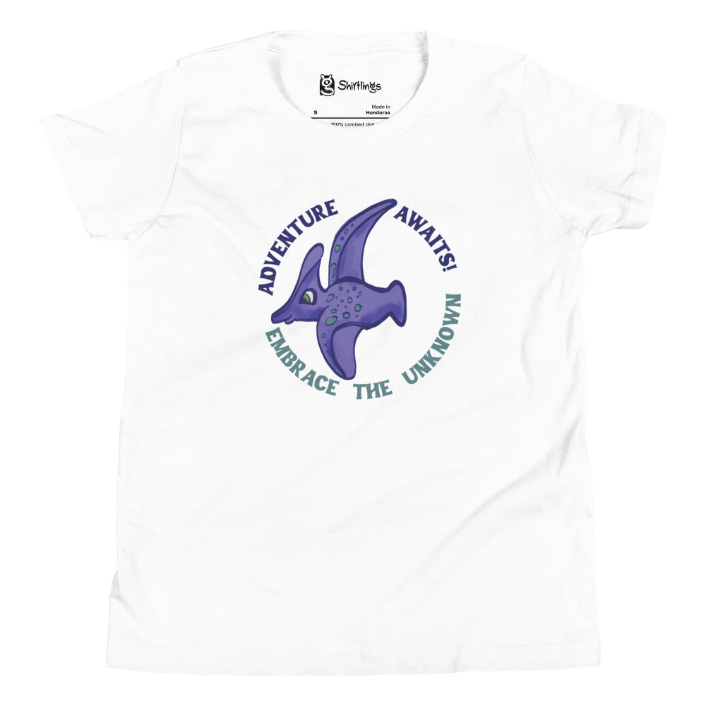 "Soaring Adventures" Whimsical Pterodactyl Youth Tee