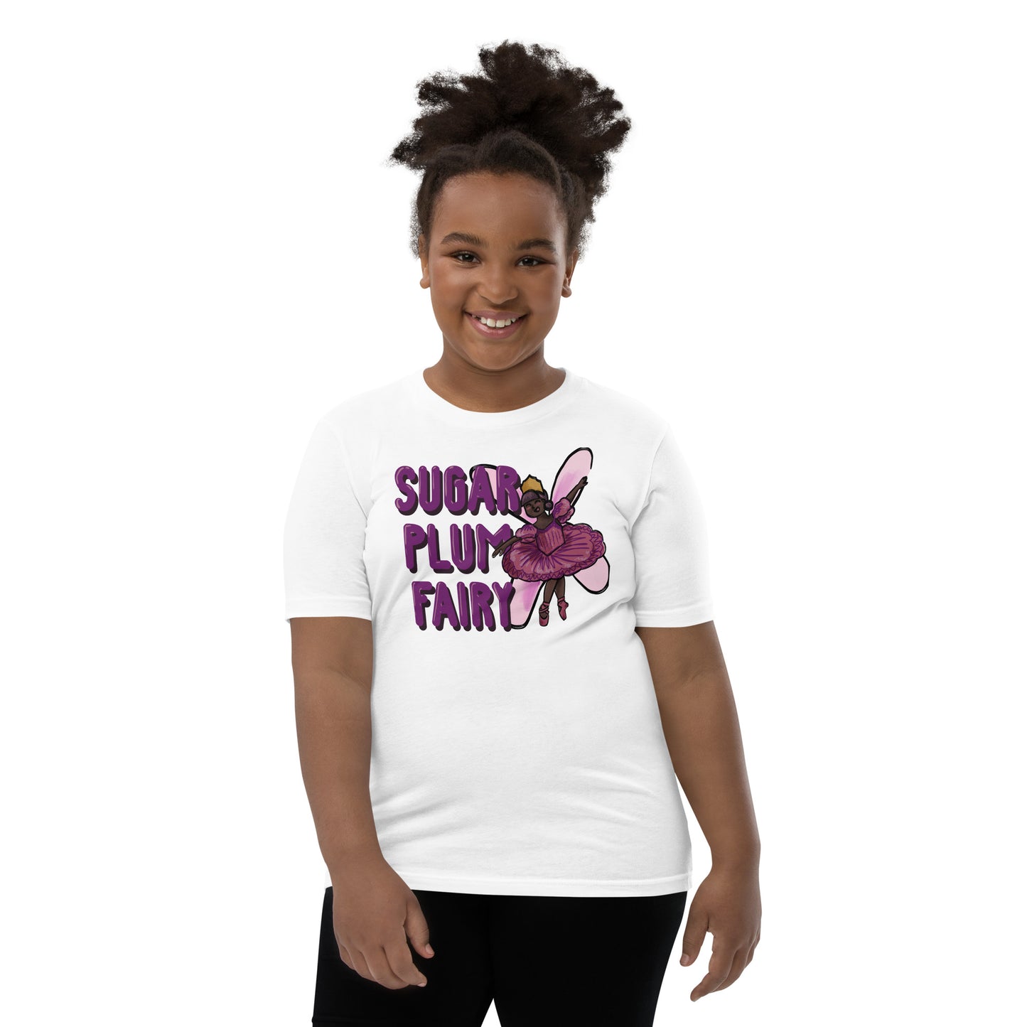 Whimsical Whirlwind: Sugar Plum Fairy Kids Tee